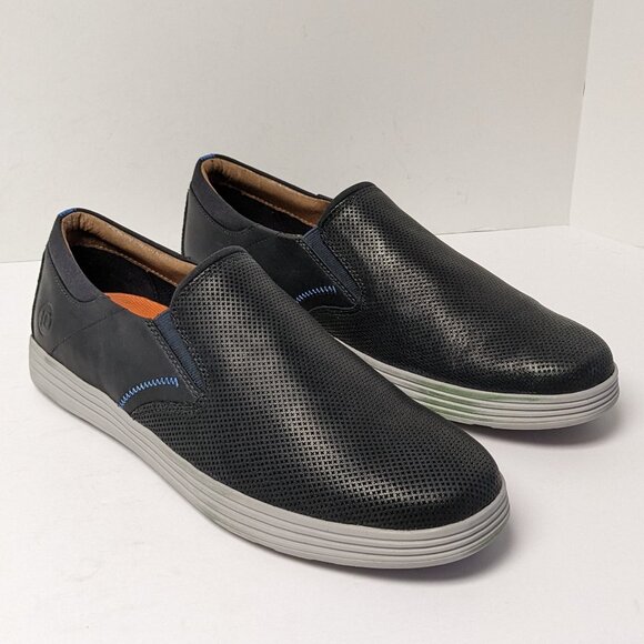 Dunham Colchester Slip-On Loafers, Navy Leather, Mens 11 M